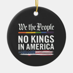 Democratie Heeft Geen Koning Vrijheid Status USA  Keramisch Ornament