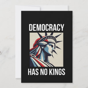 Democratie Heeft Geen Koning Vrijheid Status VS  Kaart