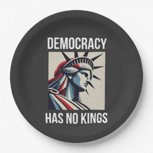 Democratie Heeft Geen Koning Vrijheid Status VS  Papieren Bordje