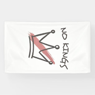 Democratie Heeft Geen Koning Vrijheid Status VS  Spandoek