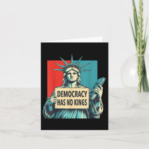 Democratie heeft geen koningen 4 juli standbeeld v kaart