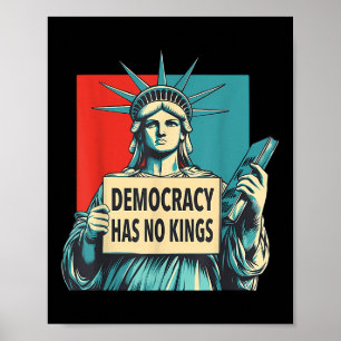 Democratie Heeft Geen Koningen 4 Juli Standbeeld V Poster