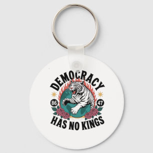 Democratie Heeft Geen Koningen 86 47 Tijger Sleutelhanger