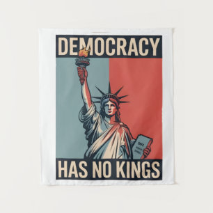 Democratie Heeft Geen Koningen Vrijheid Status Ame Wandkleed