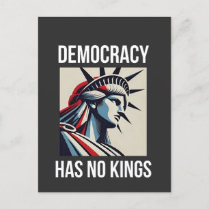 Democratie heeft geen koningsvrijheid in de VS Uitnodiging Briefkaart