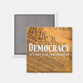 Democratie is niet alleen voor liberalen magneet (Voorkant / Achterkant)