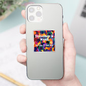 Democratie is rommelig sticker (Telefoon)