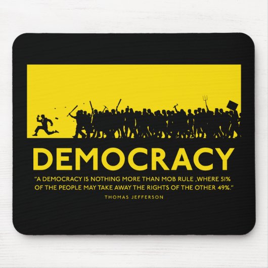 Democratie Mousepad Muismat (Voorkant)