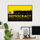 Democratie Poster (Thuiskantoor)