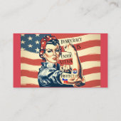 Démocratie / Protéger le Carte de visite informati (Dos)