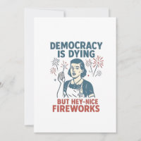 Democratie sterft maar hé mooie vuurwerk