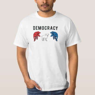 Democratie Twee Wolven en een Lamb T-shirt
