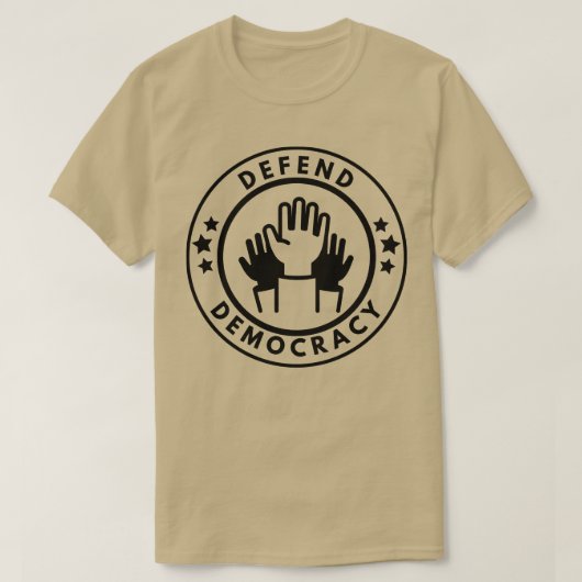 Democratie verdedigen 27 t-shirt (Design voorkant)