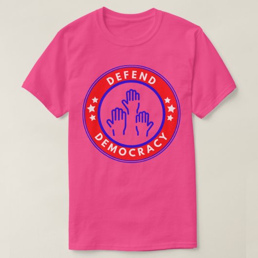 Democratie verdedigen 8 t-shirt (Design voorkant)