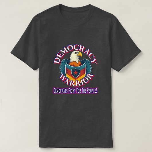 Democratie Warrior - Democratische strijd T-shirt (Design voorkant)