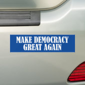 Democratie weer geweldig maken bumpersticker (Op auto)