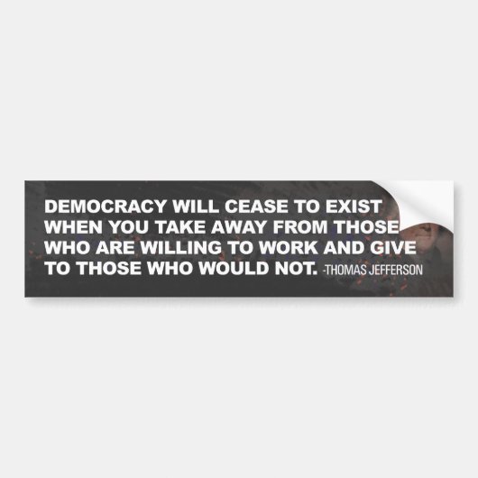 Democratiecentrum Bumpersticker (Voorkant)