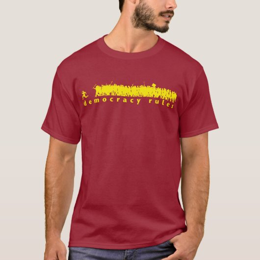 Democratieregels Shirt (Voorkant)