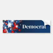 Democratisch Bumpersticker (Voorkant)