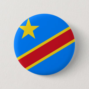 democratisch congo ronde button 5,7 cm