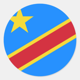democratisch congo ronde sticker