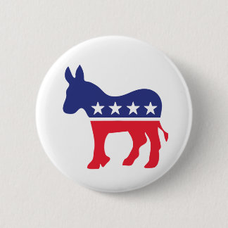 Democratisch Donkey American Politics Ronde Button 5,7 Cm