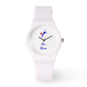 Democratisch Donkey & Go Blue Wit horloge