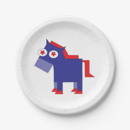 Democratisch Donkey Papieren Bordje