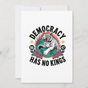 Democratisch heeft geen koningen 86 47 Tijger Kaart