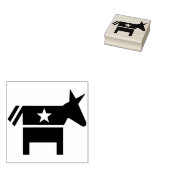 democratisch icoon kunststempel 	rubberstempel (Gestempeld)