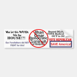 Democratisch politiek anti-Ilhan Omar Bumpersticker