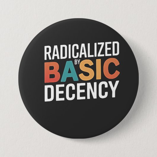 Democratisch Socialisme Geradicaliseerd Door Basis Ronde Button 7,6 Cm (Voorkant)