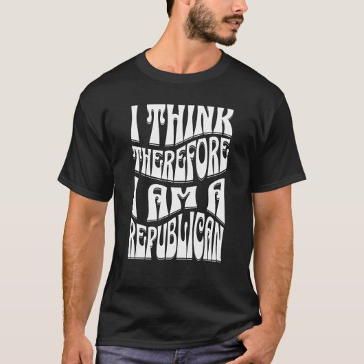 Democratisch trots Gezegde Ik denk dus dat ik een  T-shirt (Voorkant)