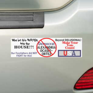 Democratische Alexandria Ocasio-Cortez BEWERK Naam Bumpersticker
