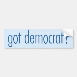 Democratische Bumpersticker. Bumpersticker