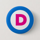 Democratische Button (Voorkant)