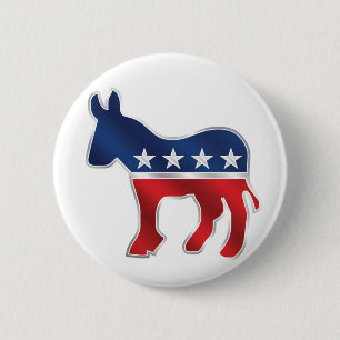 Democratische Donkey-Button Ronde Button 5,7 Cm