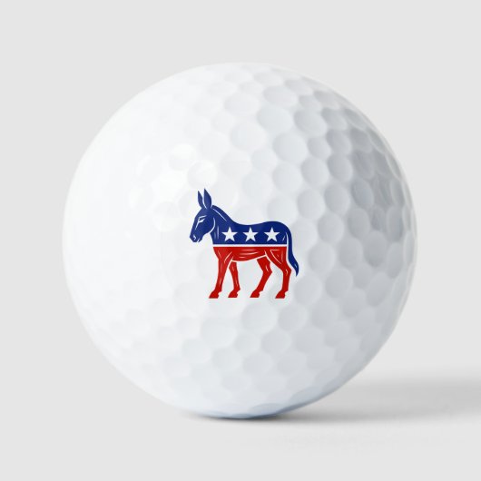 Democratische Donkey golfballen (Voorkant)