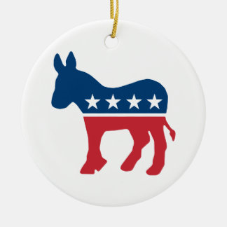Democratische Donkey Keramisch Ornament