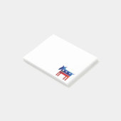 Democratische Donkey Post-it® Notes (Schuin)