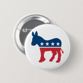 Democratische Donkey Ronde Button 5,7 Cm (Voorkant /achterkant)