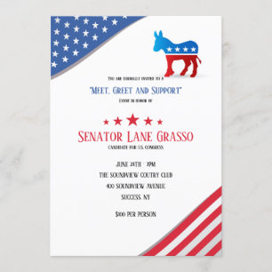 Democratische Fundraiser Kaart