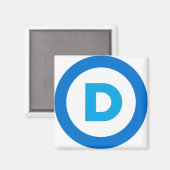Democratische logo magneet (Voorkant / Achterkant)