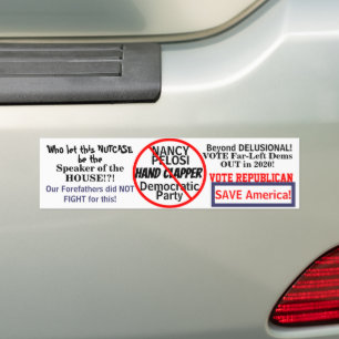 Democratische Nancy Pelosi Edit JAAR Bumpersticker