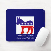 Democratische Partij Donkey Muismat (Met muis)