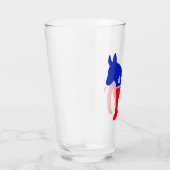 Democratische Partij Politiek Embleem (Donkey) Glas (Rechts)