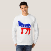 Democratische Partij Politiek Embleem (Donkey) T-shirt (Voorkant volledig)