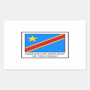 Democratische Republiek Congo Rechthoekige Sticker
