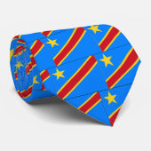 Democratische Republiek Congo Vlag Stropdas (Opgerold)