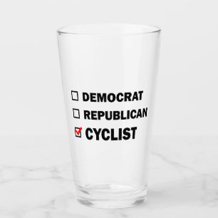 Democratische Republikeinse fietser Glas